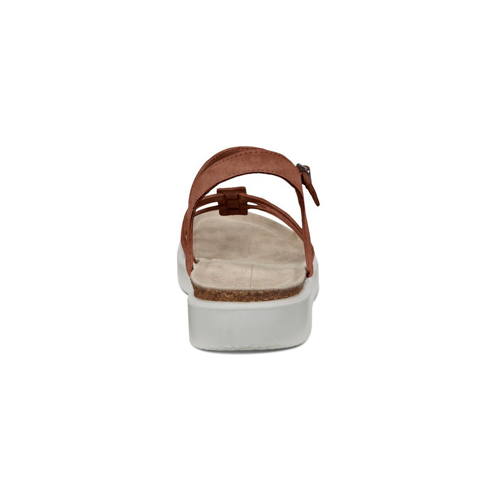 Womens Sandals - ECCO Corksphere Strappy - Brown - 6072IKWBD